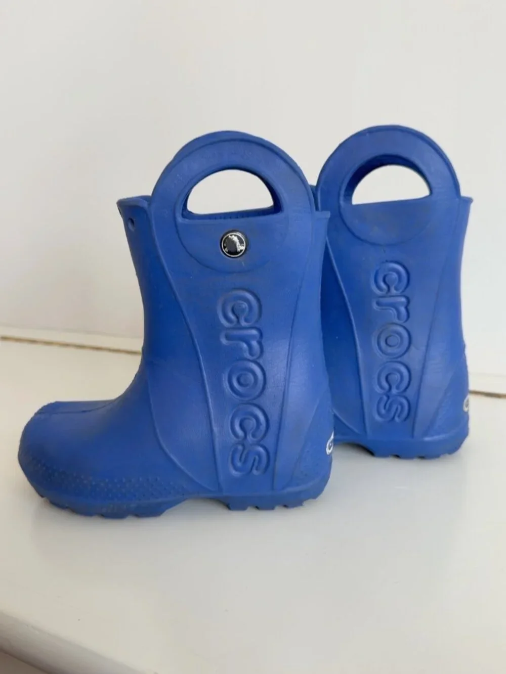 CROCS Handle It Rain Boots Bright Blue Kids C10